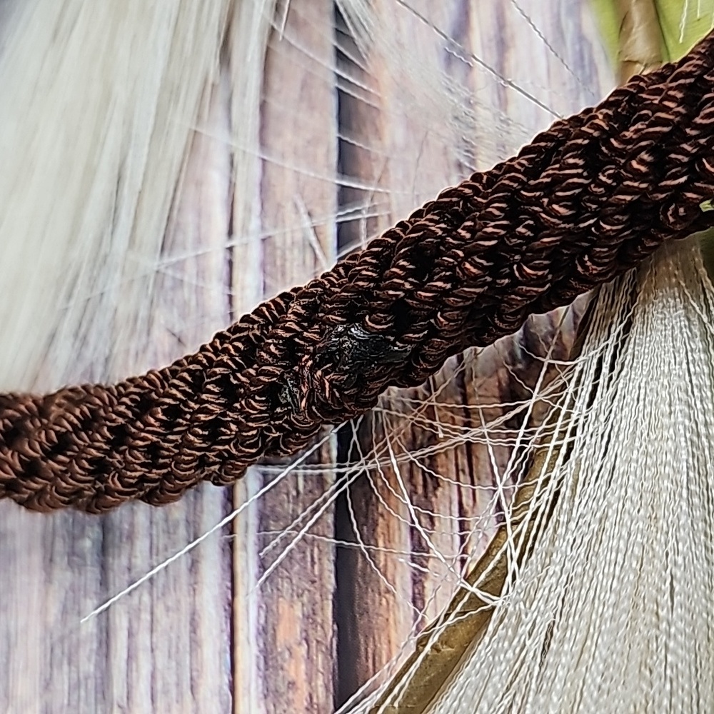 NEW DARK BROWN MACRAME SHOULDER BAG - Picture 11 of 11